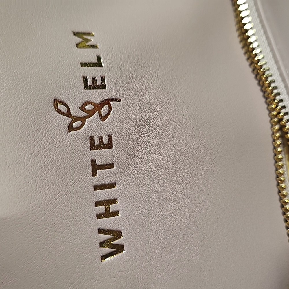West Elm Beige Gemini Backpack Tote with Gold Accents - Picture 2 of 5